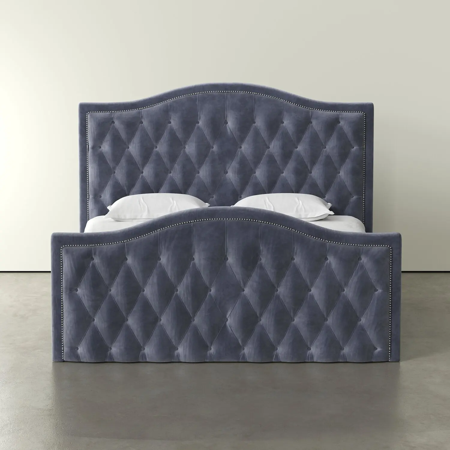 Amara – The Tall Diamond-Stitched Bed Amara – The Tall Diamond-Stitched Bed
