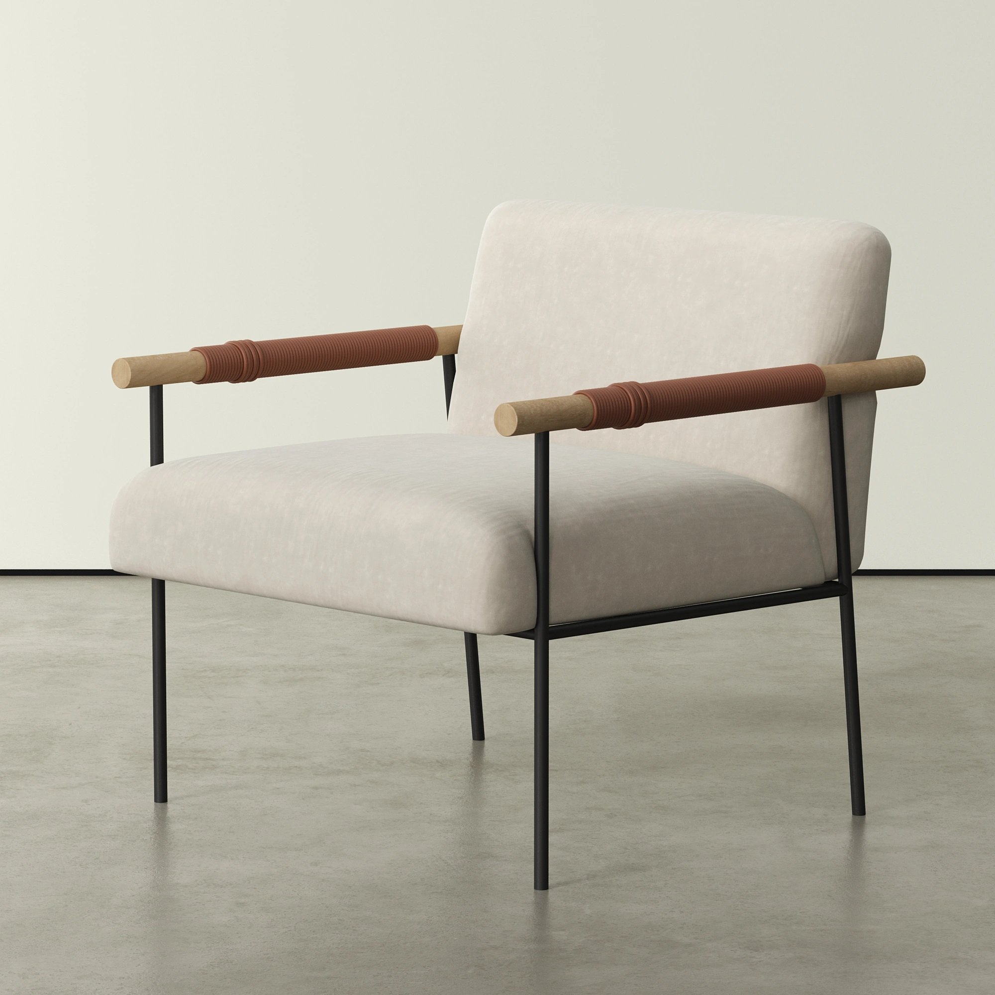 Irorun_Armchair_7 Irorun - The Mixed-Material Lounge Chair