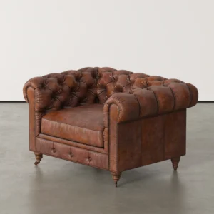 Kamsi – The Tufted Leather High-Back_Armchair