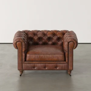 Kamsi – The Tufted Leather High-Back_Armchair