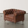 Kamsi – The Tufted Leather High-Back_Armchair