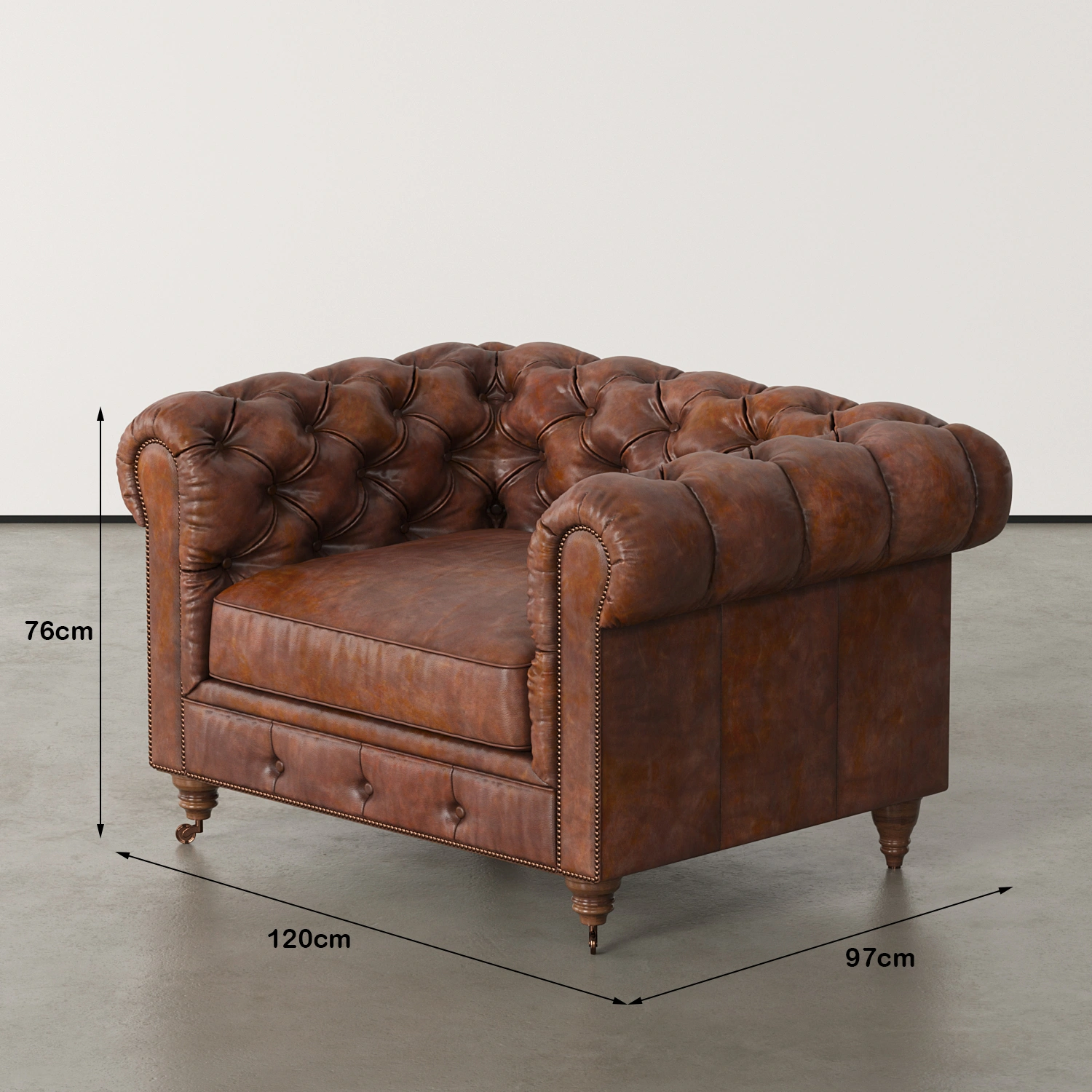 Kamsi – The Tufted Leather High-Back_Armchair