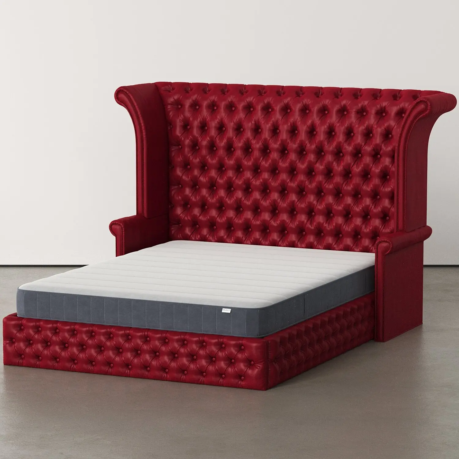Kunle – The Deep-Tufted Wingback Bed