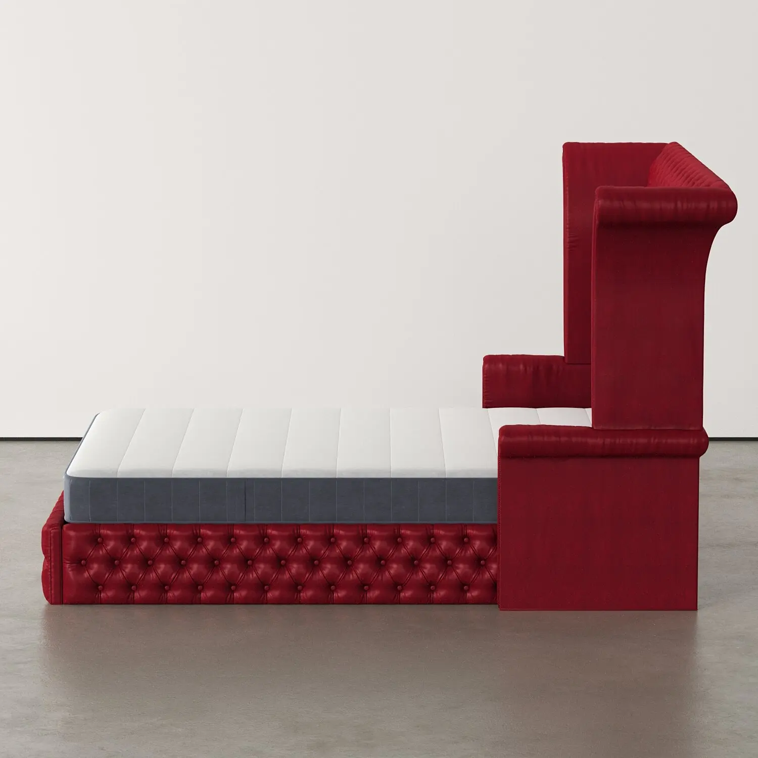 Kunle – The Deep-Tufted Wingback Bed