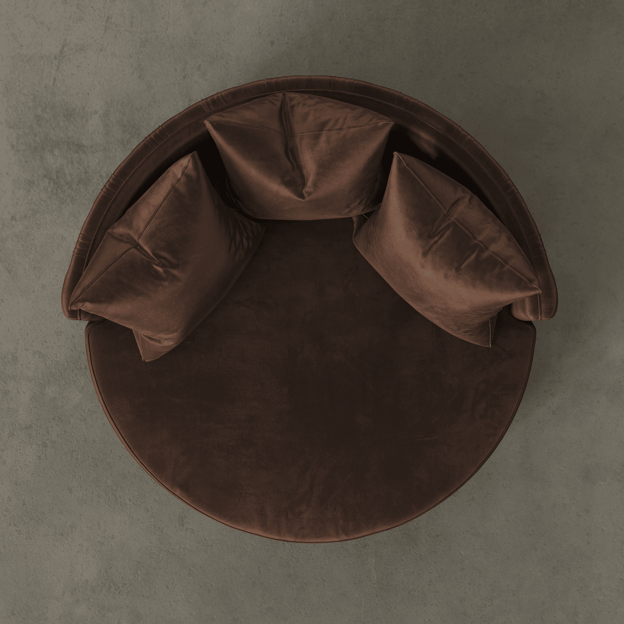 Okiki - The Sculptural Curved Chair_Brown_02 Okiki - The Sculptural Curved Chair