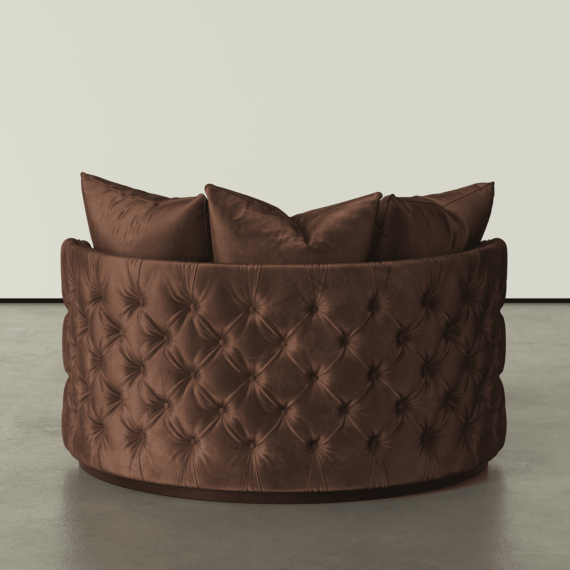 Okiki - The Sculptural Curved Chair_Brown_03 Okiki - The Sculptural Curved Chair