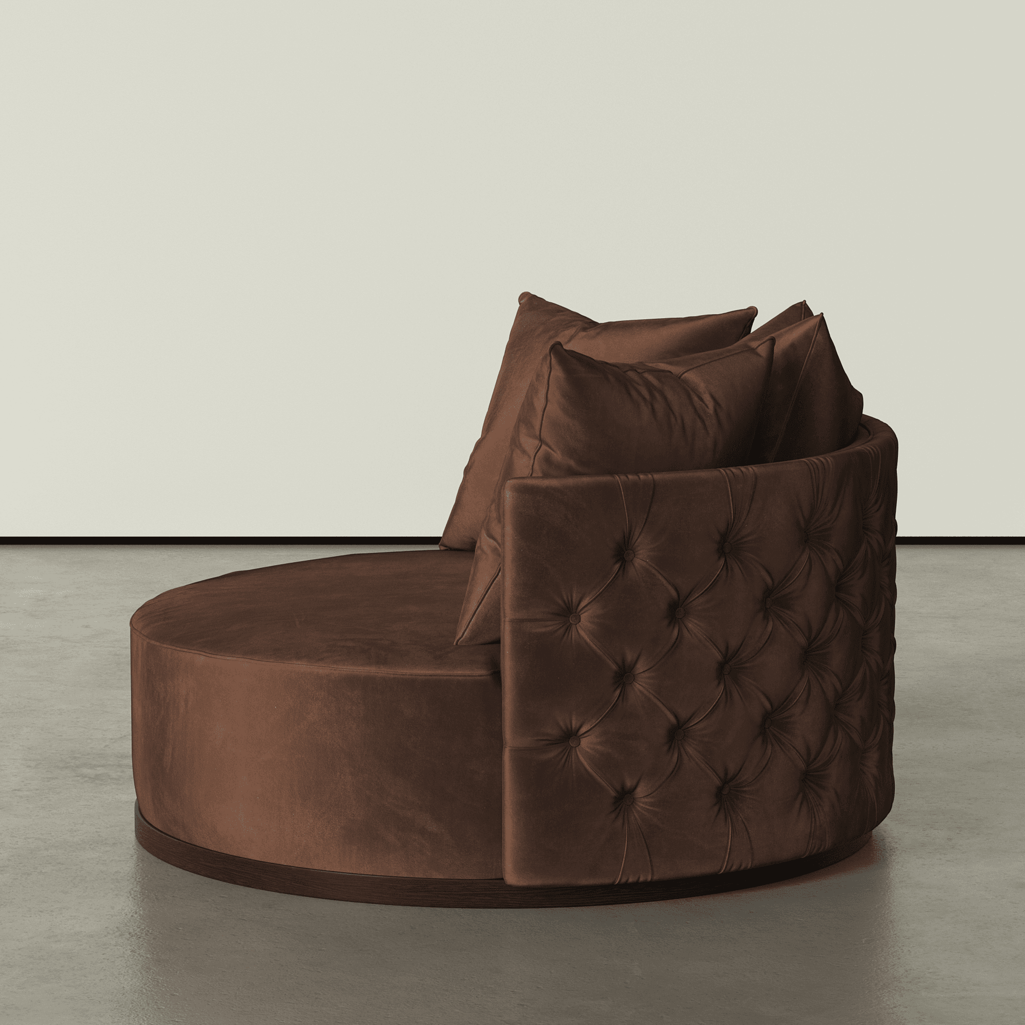 Okiki - The Sculptural Curved Chair_Brown_04 Okiki - The Sculptural Curved Chair