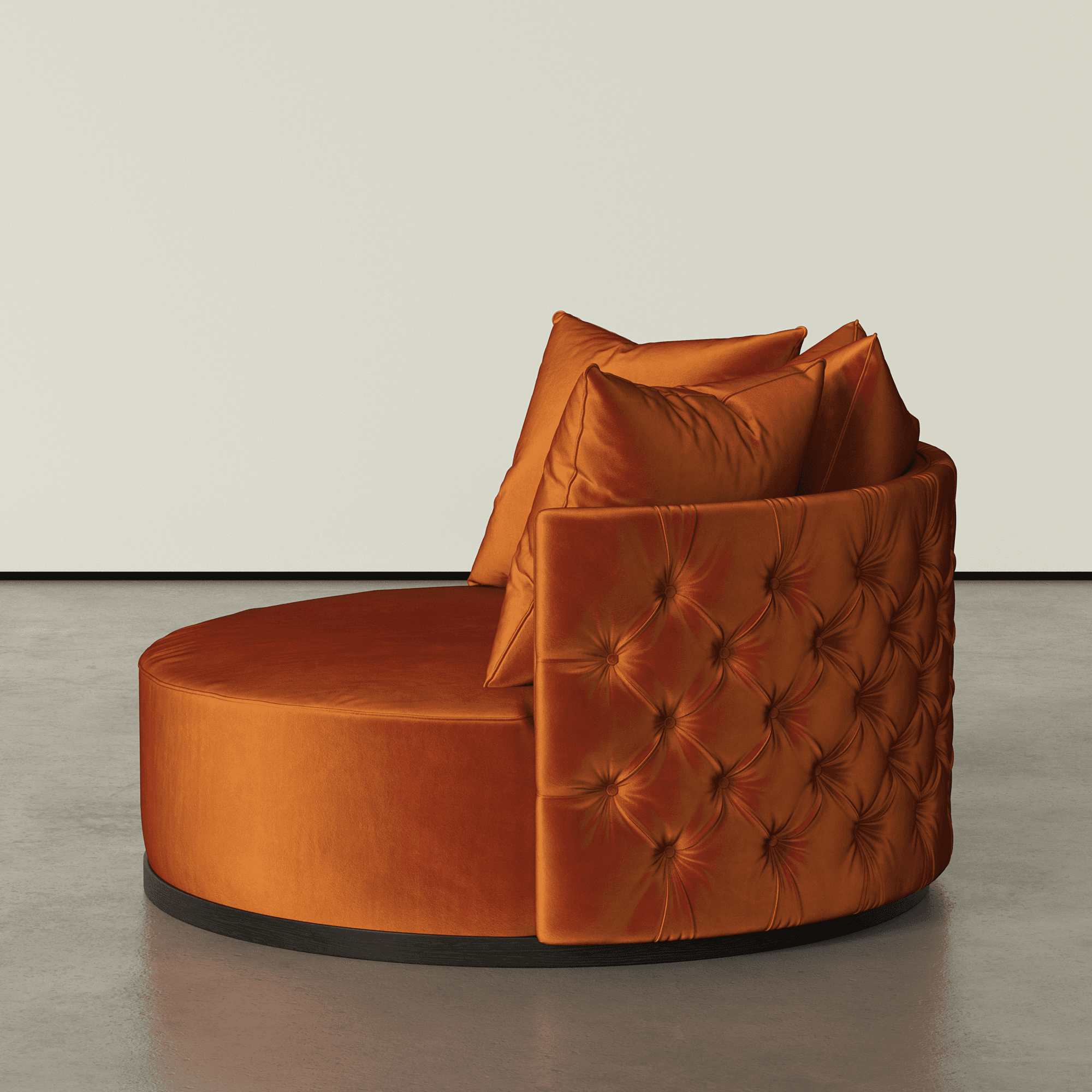 Okiki - The Sculptural Curved Chair_Orange_03 Okiki - The Sculptural Curved Chair