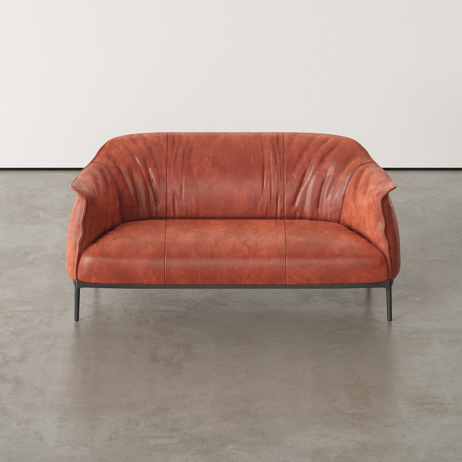 Uzoe - 2 Seaters Leather Sofa