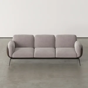 Handcrafted African Furniture 11 Yachi - luxury 3-seater velvet sofa chair